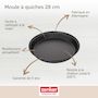 Voir la diapositive 3 : ZENKER Set pâtisserie avec moule à quiche lorraine 28 cm antiadhésif, 2 bols à mixer, verre mesureur et spatule Zenker