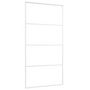 Voir la diapositive 3 : VIDAXL Porte coulissante Verre ESG depoli aluminium 102,5x205 cm Blanc