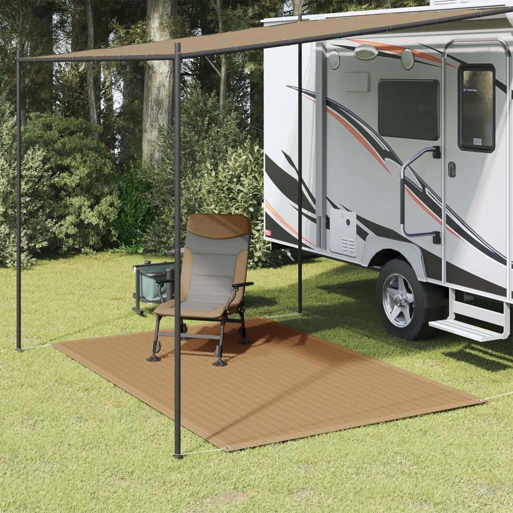 Voir la diapositive 1 : VIDAXL Tapis de tente 250x200 cm Taupe