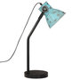 Voir la diapositive 4 : VIDAXL Lampe de bureau 25 W bleu delave 17x17x60 cm E27