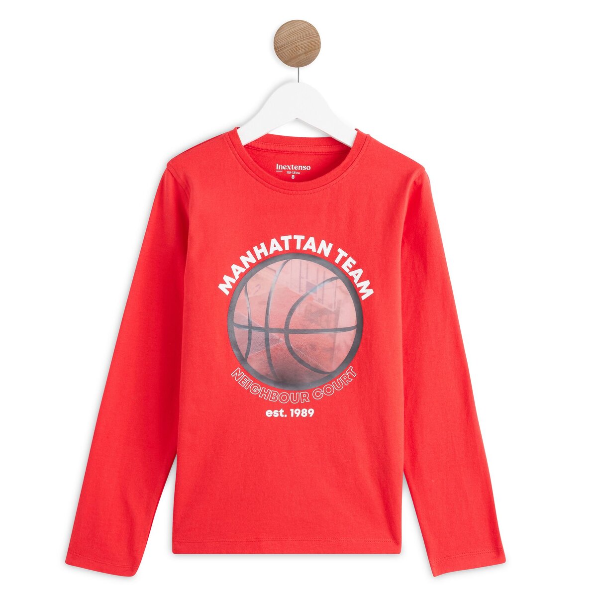 INEXTENSO T shirt manches longues basketball gar on pas cher