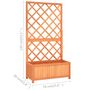 Voir la diapositive 6 : VIDAXL Jardiniere a treillis jardin Marron 70x30x135 cm Bois de sapin