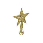 FEERIC LIGHT & CHRISTMAS Cimier Déco Avec Paillettes  Étoile  38cm Or
