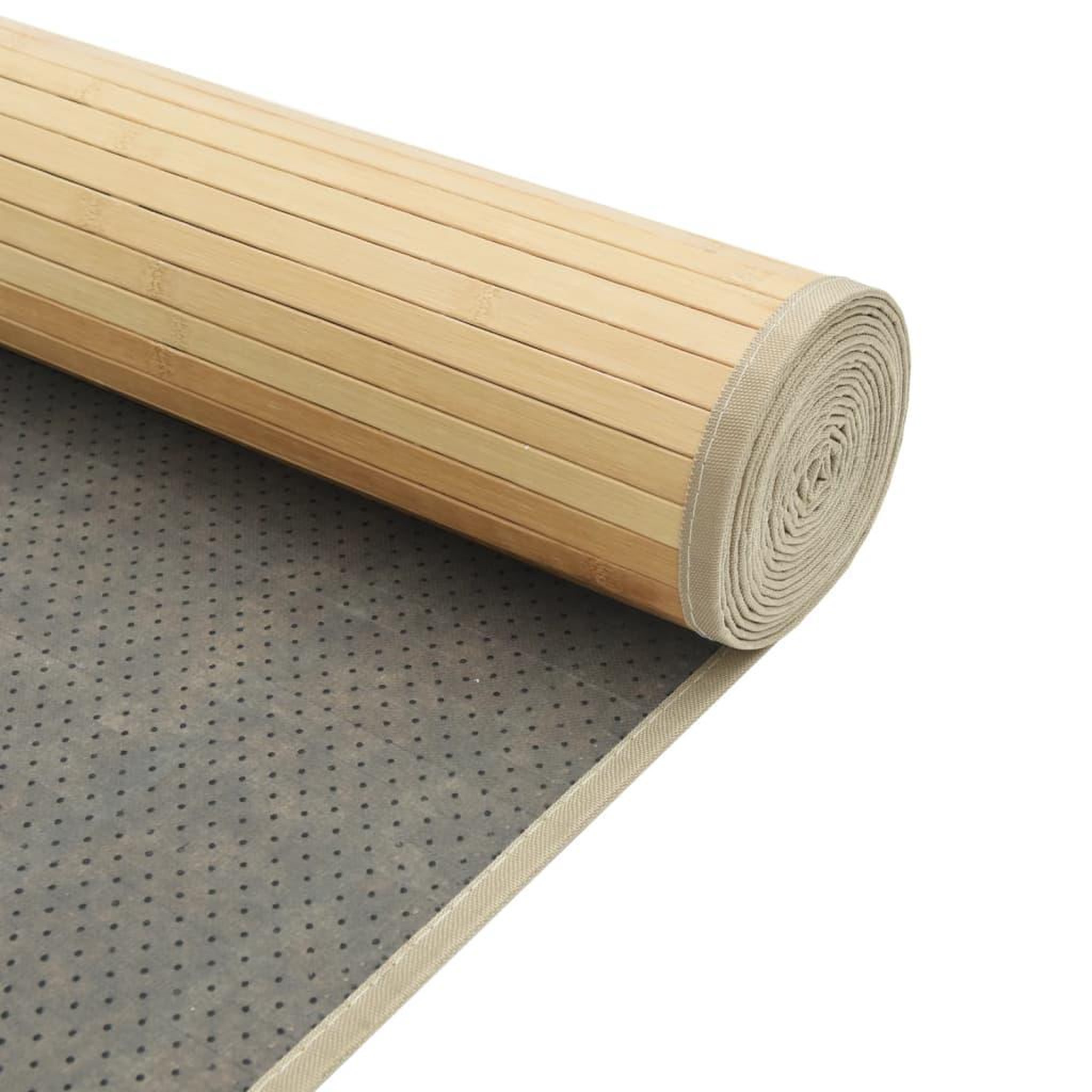 Voir la diapositive 5 : VIDAXL Tapis rectangulaire naturel clair 100x400 cm bambou