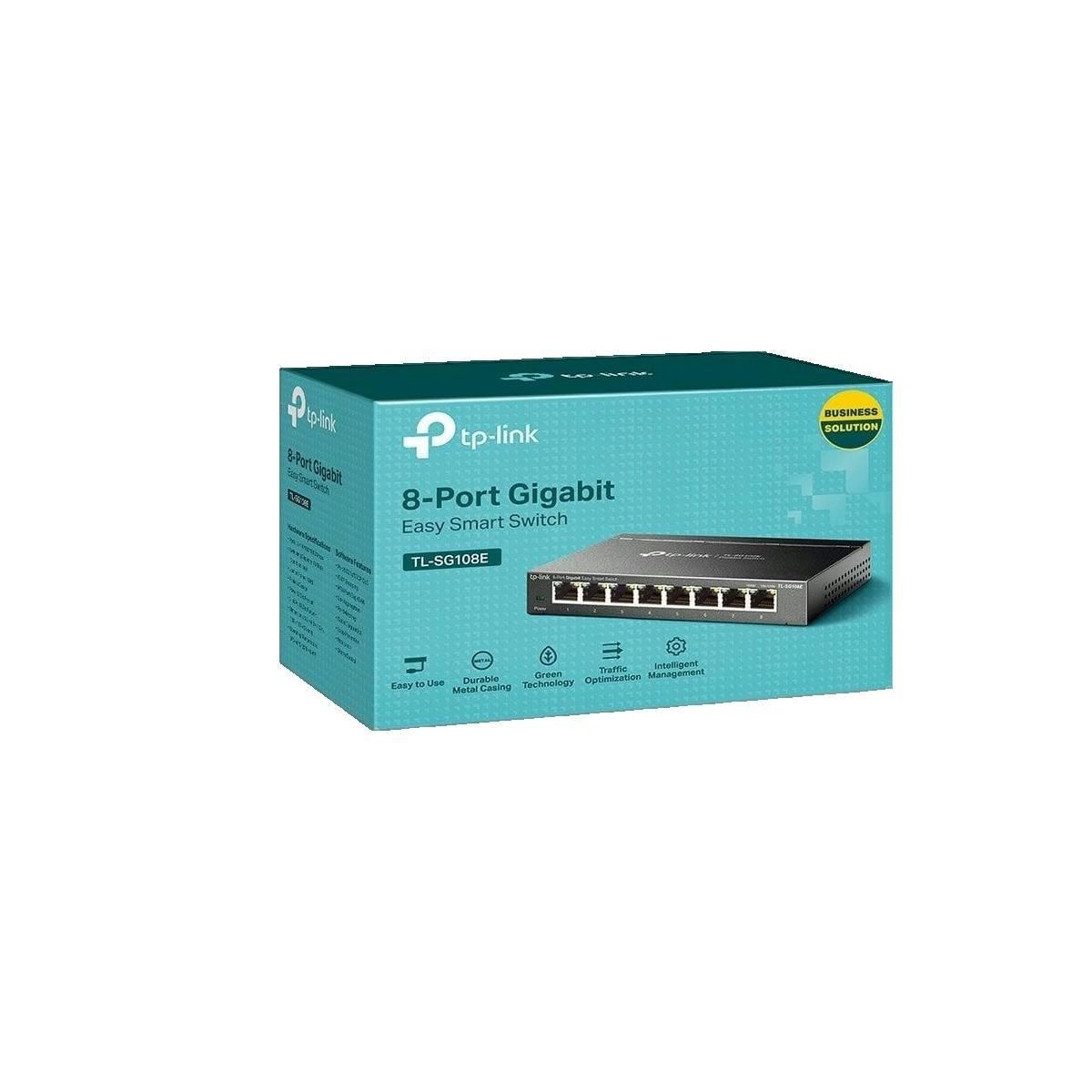 TP-LINK Commutateur Easy Smart TP-Link TL-SG108E 8 ports Gigabit
