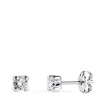 L'ATELIER D'AZUR Boucles d'Oreilles Or 18 Carats 750/000 Blanc Zirconium