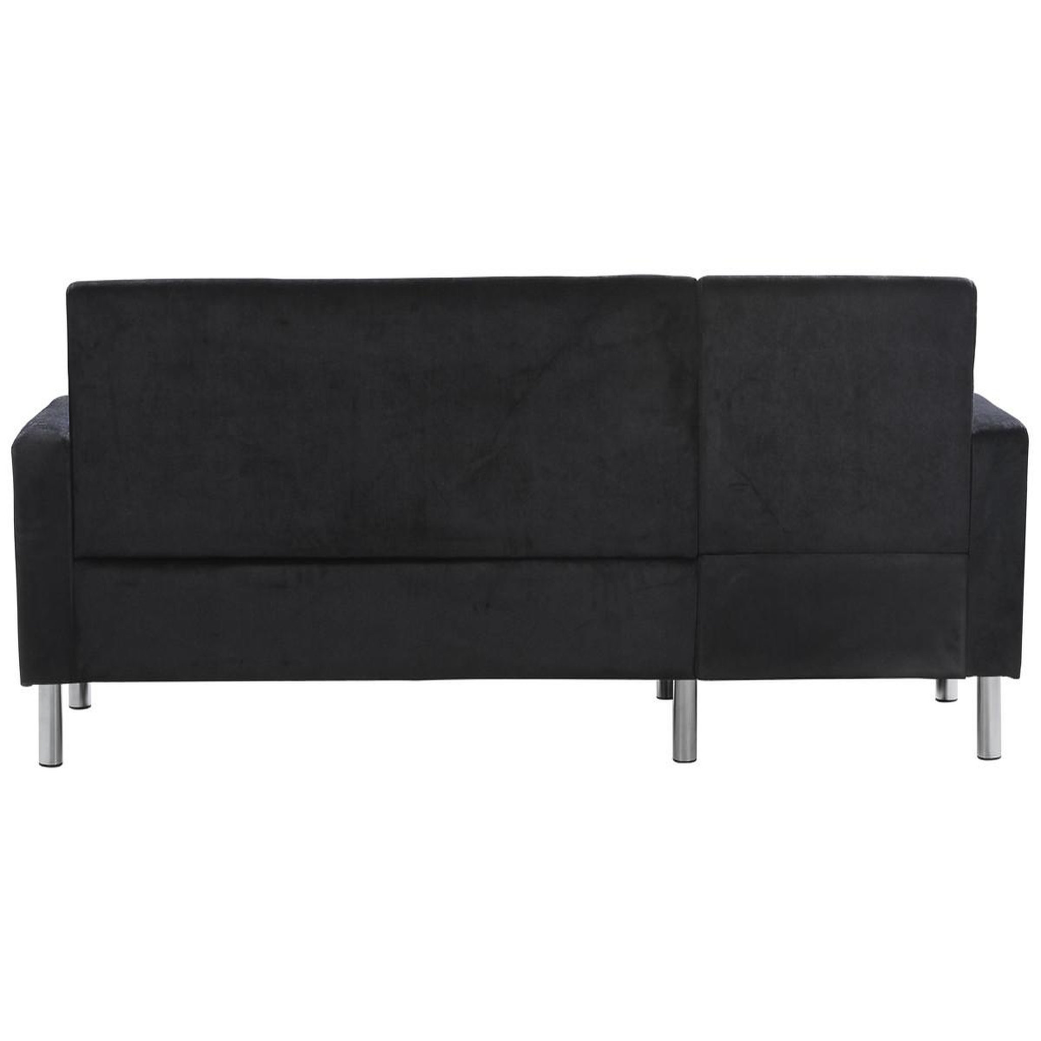 Voir la diapositive 4 : Habitat et Jardin Canapé d'angle tissu réversible  rio  - 4 places - gris anthracite