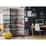 Voir la diapositive 2 : Paris Prix Paravent 3 Volets  Colourful Wood  135x172cm