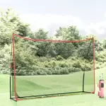 VIDAXL Filet d'entraînement de golf noir/rouge 305x91x213 cm polyester