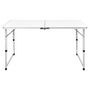 Voir la diapositive 2 : VIDAXL Table pliable de camping Hauteur reglable Aluminium 120x60 cm