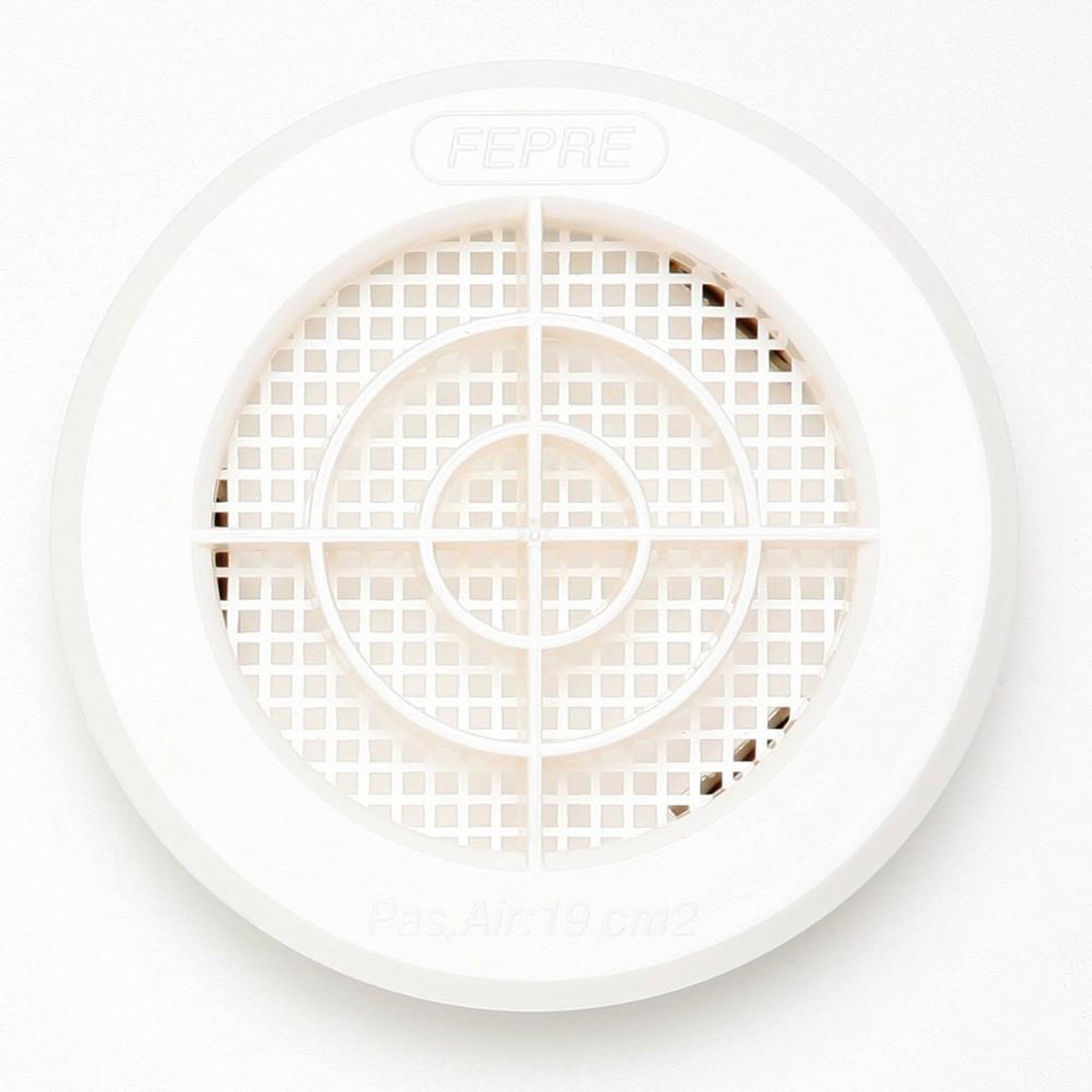 CENTRALE BRICO Grille d'aération abs naturel Diam.10 cm