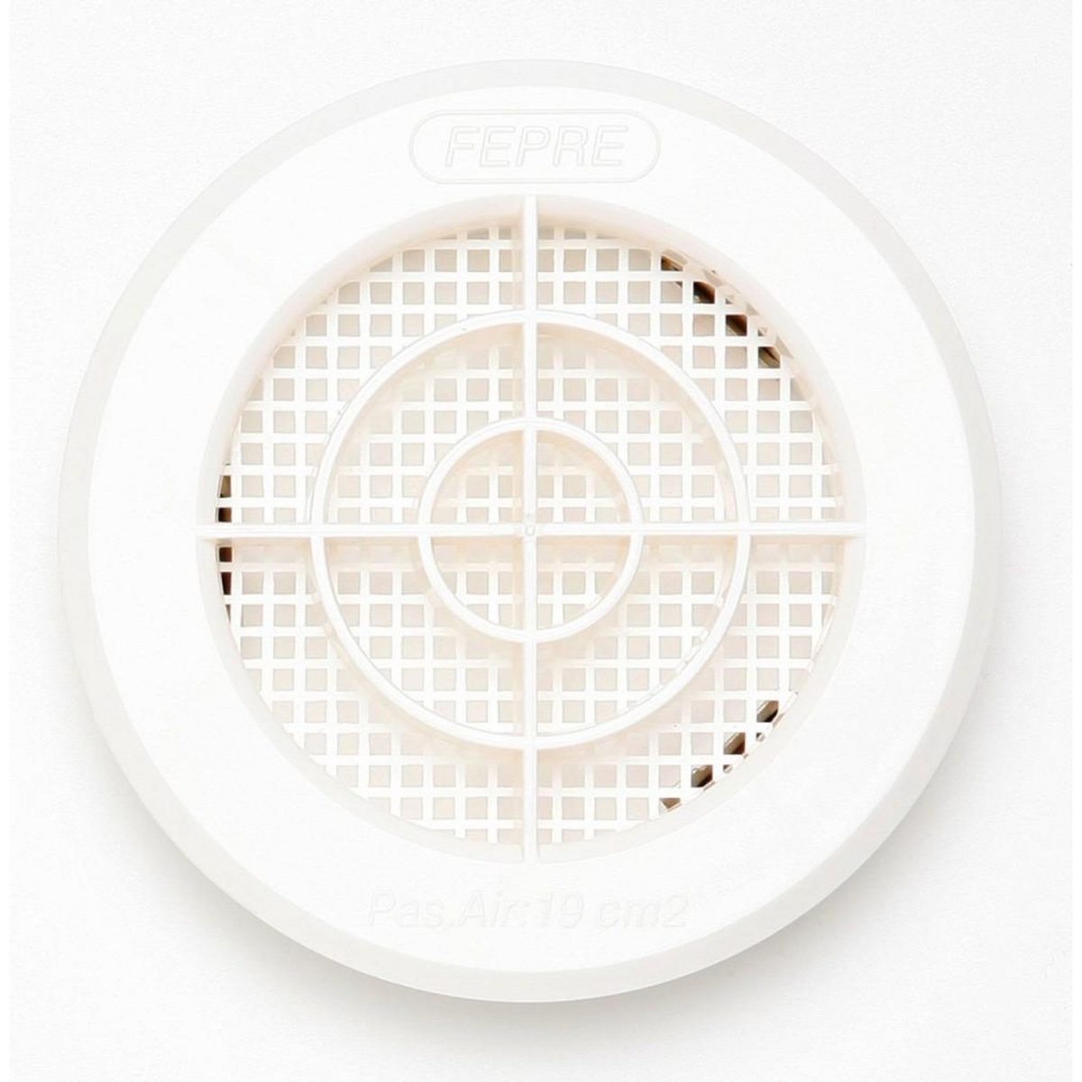 CENTRALE BRICO Grille d'aération abs naturel Diam.10 cm