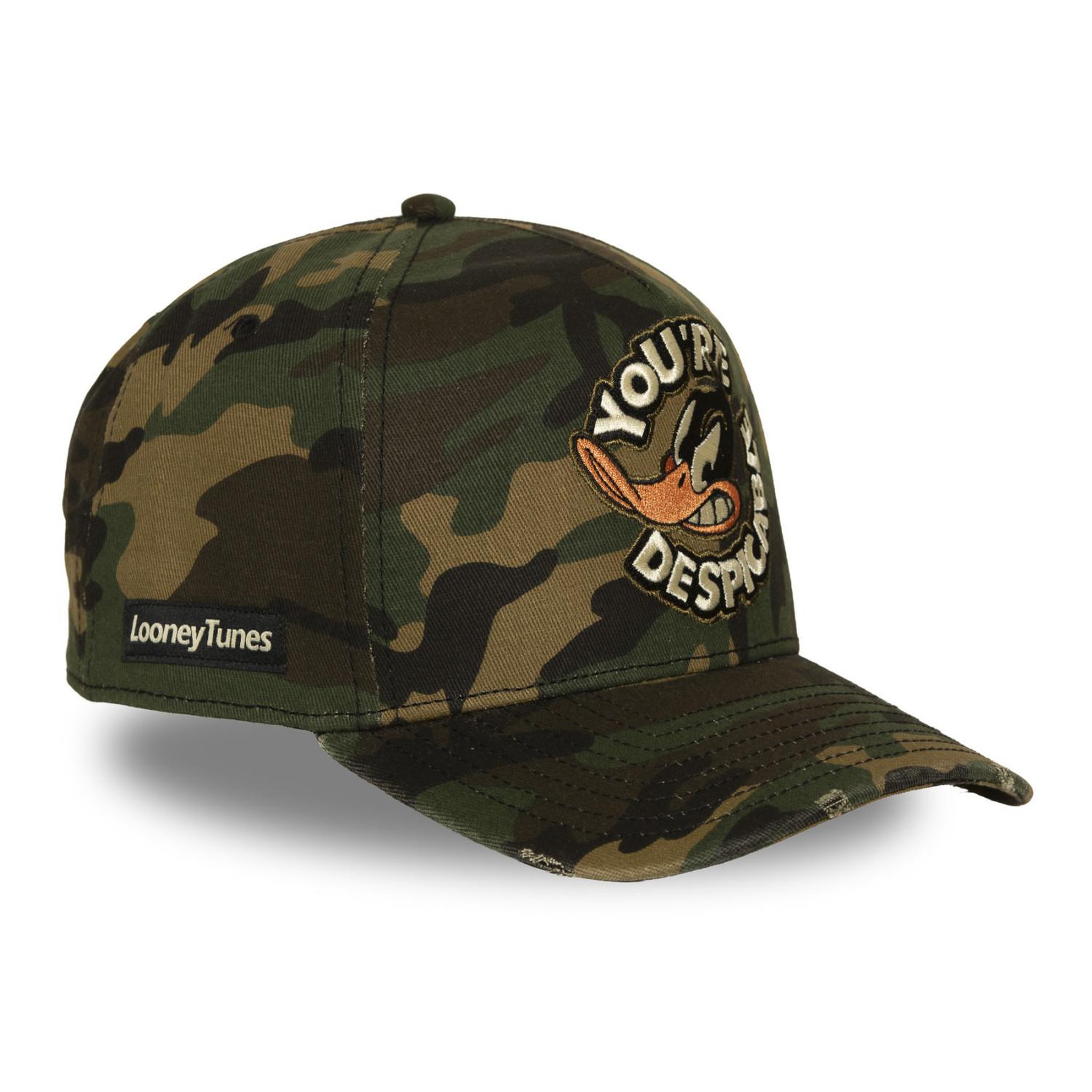 Voir la diapositive 4 : CAPSLAB Casquette trucker premium broderie effet usé looney tunes despicable
