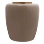 Voir la diapositive 1 : Paris Prix Vase Rond Design  Tribuna  36cm Taupe & Or
