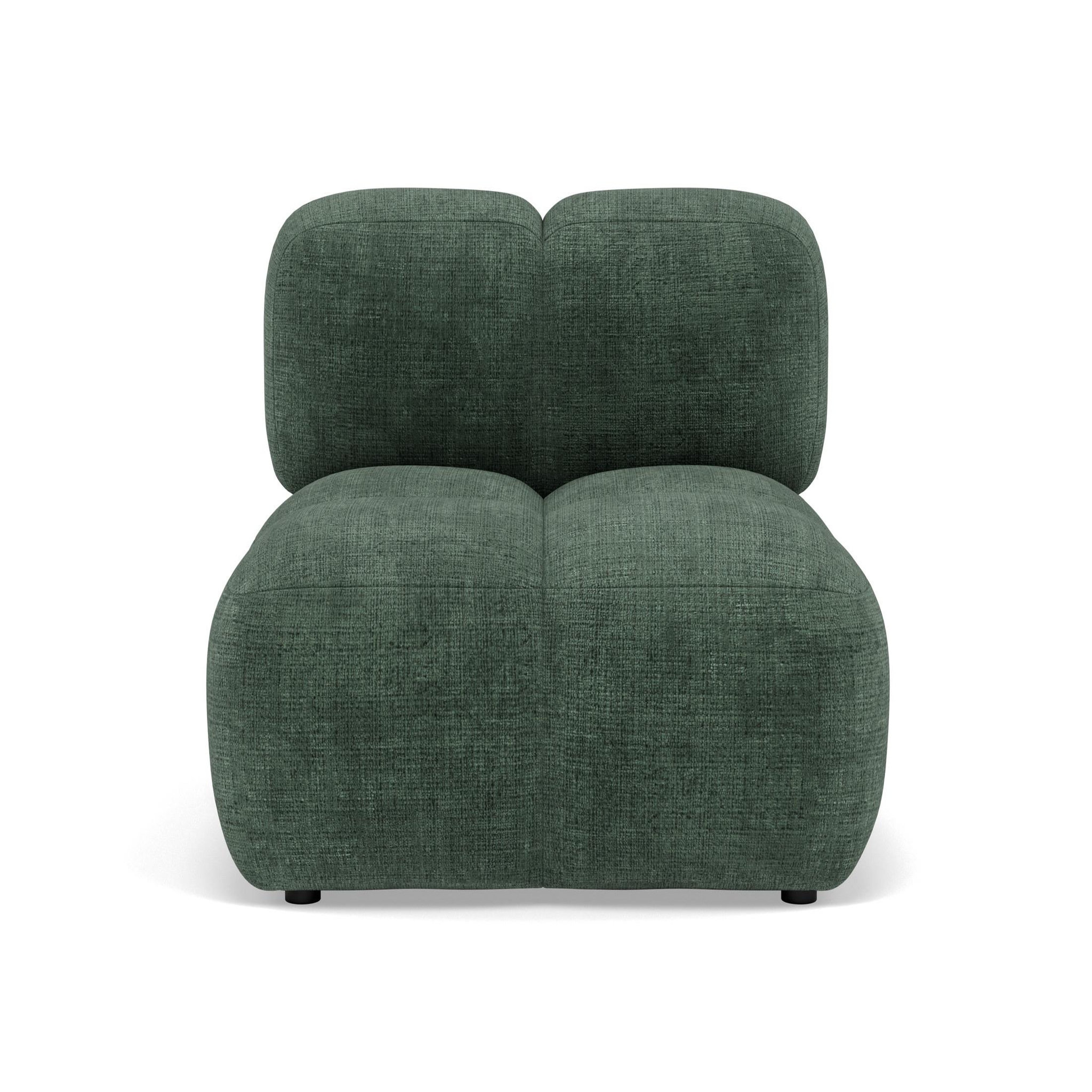 Voir la diapositive 1 : LISA DESIGN Grace - module d'assise en velours texturé