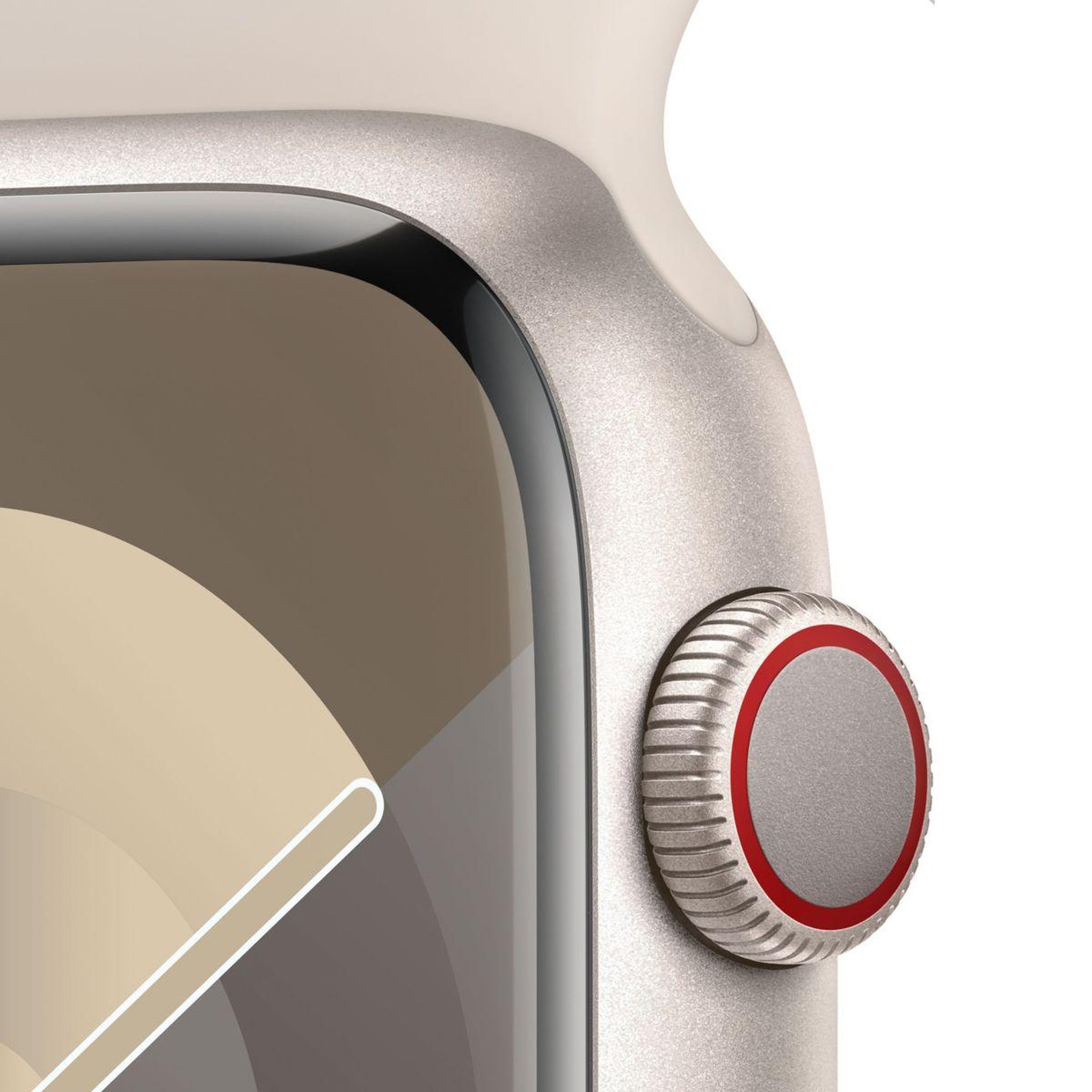 Voir la diapositive 3 : APPLE Montre connectée Serie 9 Cellular 45mm Aluminium/Lumièrestellaire S/M