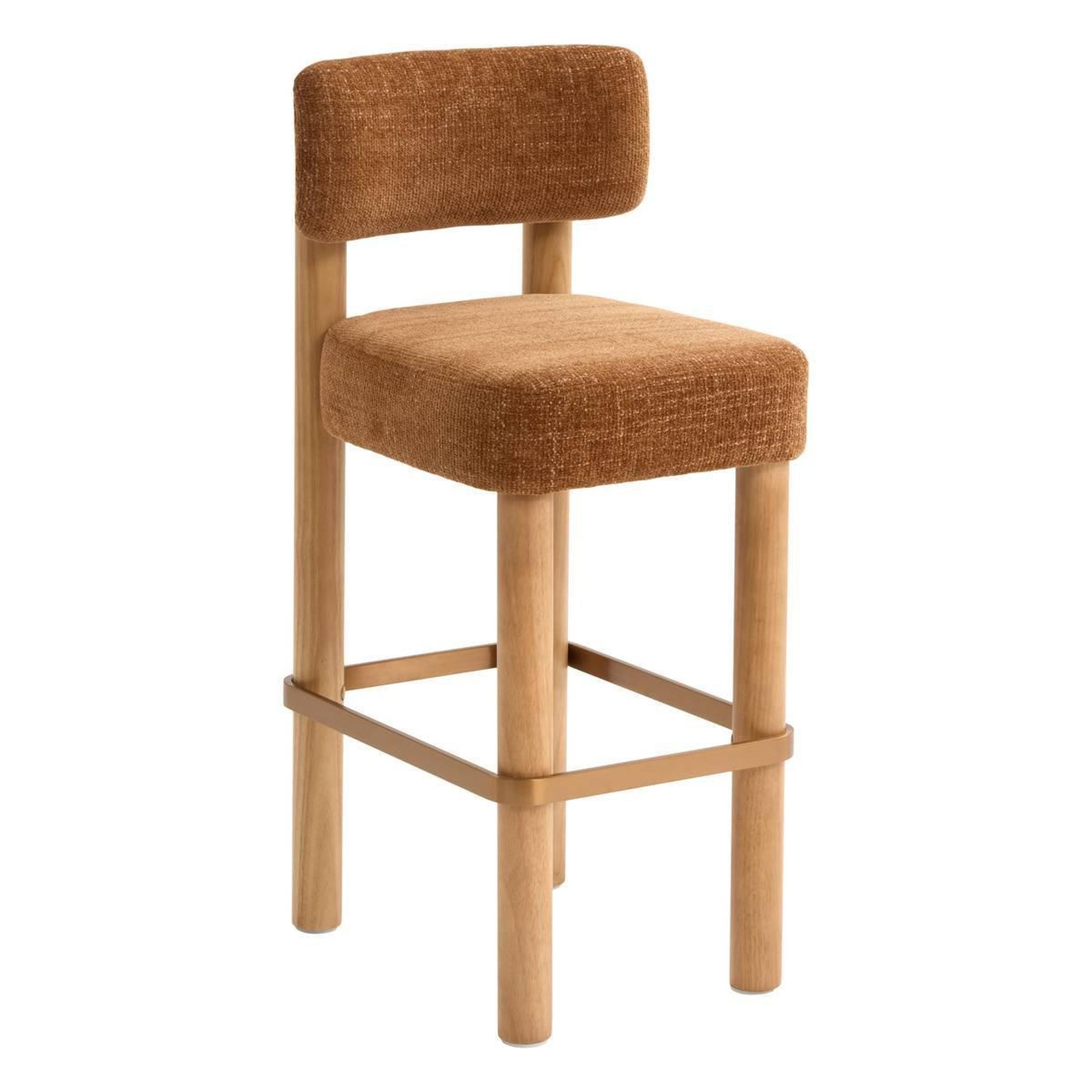 ATMOSPHERA Tabouret de bar design  noali  104cm ambre & naturel
