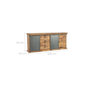 Voir la diapositive 4 : Rendez vous déco Grand buffet en bois et métal 3 portes 3 tiroirs-Tabuk