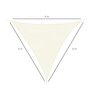 Voir la diapositive 3 : OUTSUNNY Voile d'ombrage triangulaire grande taille 4 x 4 x 4 m polyéthylène haute densité résistant aux UV crème