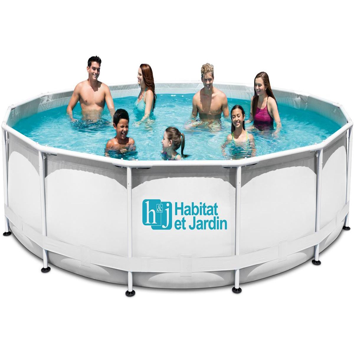 Habitat et Jardin Piscine tubulaire - Ø 5,49 x 1,32 m - Sans filtration