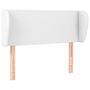 Voir la diapositive 2 : VIDAXL Tete de lit avec oreilles Blanc 103x23x78/88 cm Similicuir