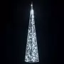 VIDAXL Cone lumineux decoratif a LED Acrylique Blanc froid 90 cm