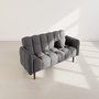 Voir la diapositive 5 : BEST MOBILIER Adam - canapé convertible clic-clac 2 places en tissu texturé
