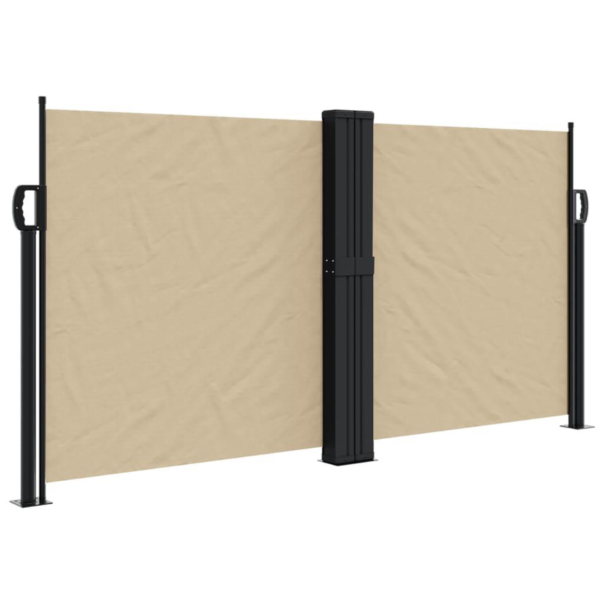 Voir la diapositive 2 : VIDAXL Auvent lateral retractable beige 120x1000 cm