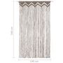 Voir la diapositive 6 : VIDAXL Rideau en macrame Taupe 140x240 cm Coton