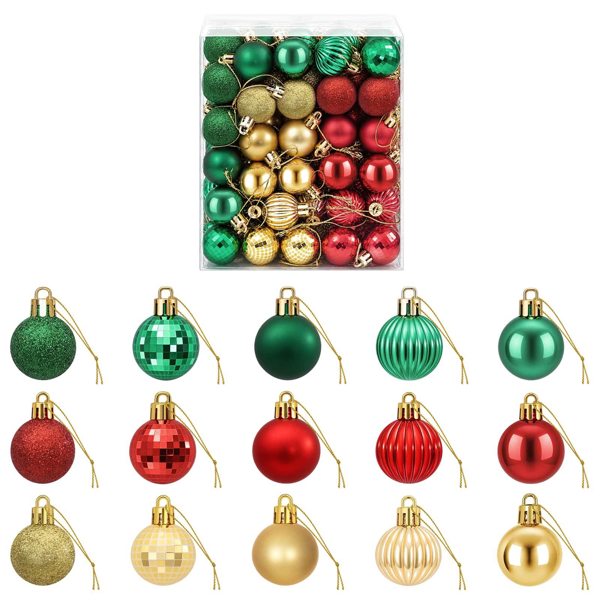 VIDAXL Ensemble de boules de Noël 150 pc Rouge, dore et vert