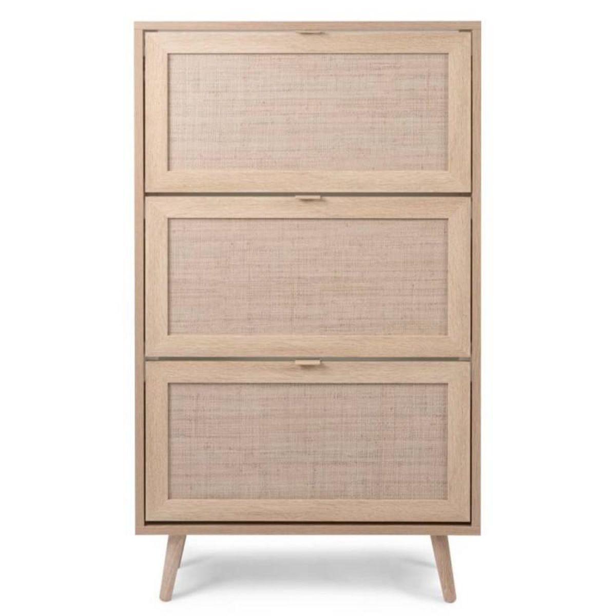 Finori Finori Armoire a chaussures Bali 49A Chene sonoma/ impression de canne