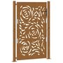 Voir la diapositive 2 : VIDAXL Porte de jardin acier resistant aux intemperies design flamme