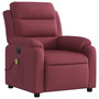 Voir la diapositive 4 : VIDAXL Fauteuil de massage inclinable electrique Rouge bordeaux Tissu
