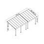 Voir la diapositive 2 : Palram Pergola 22.2m² gris anthracite - 705603