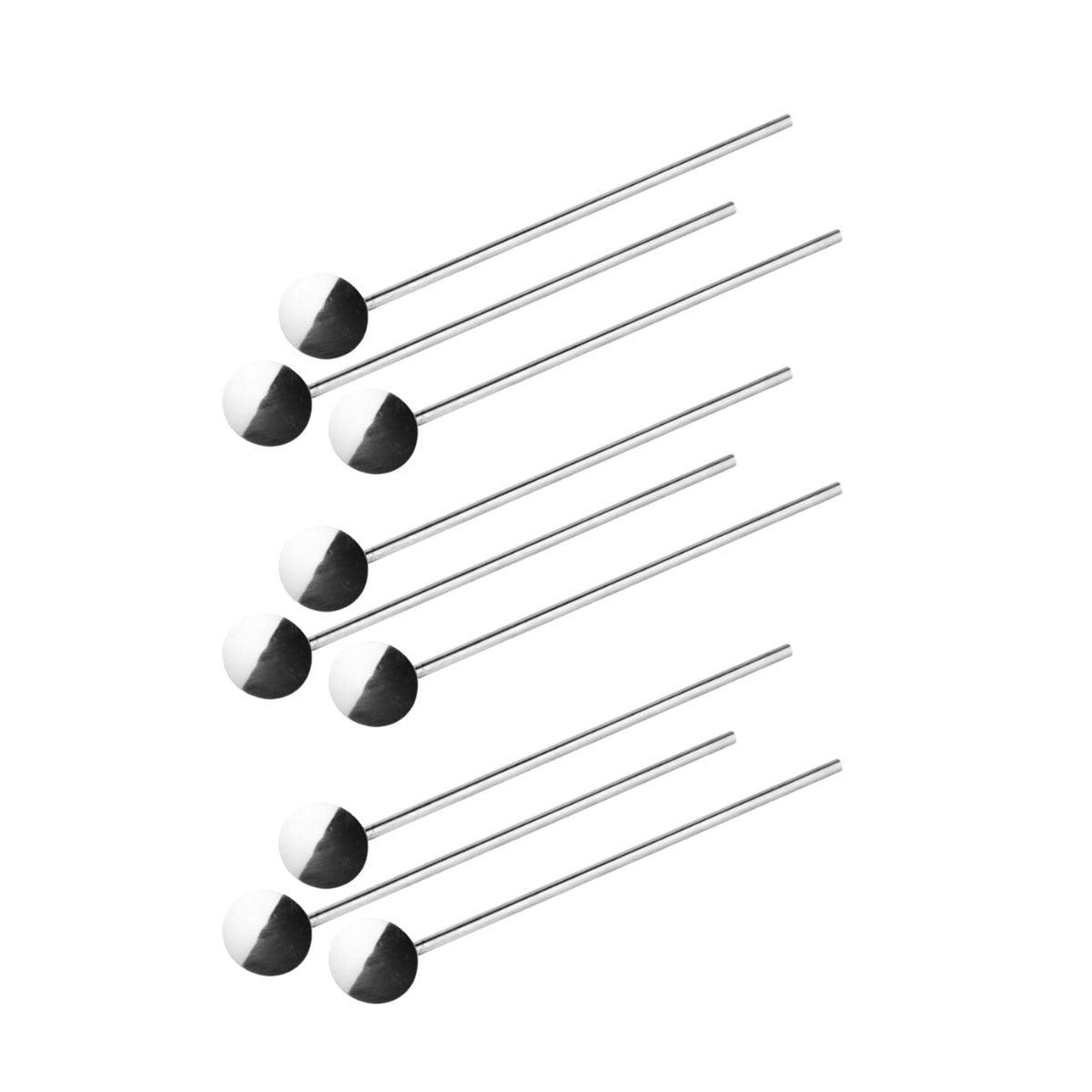 Voir la diapositive 1 : Fackelmann Lot de 9 cuillères à paille réemployables 18 cm Fackelmann Bar Concept