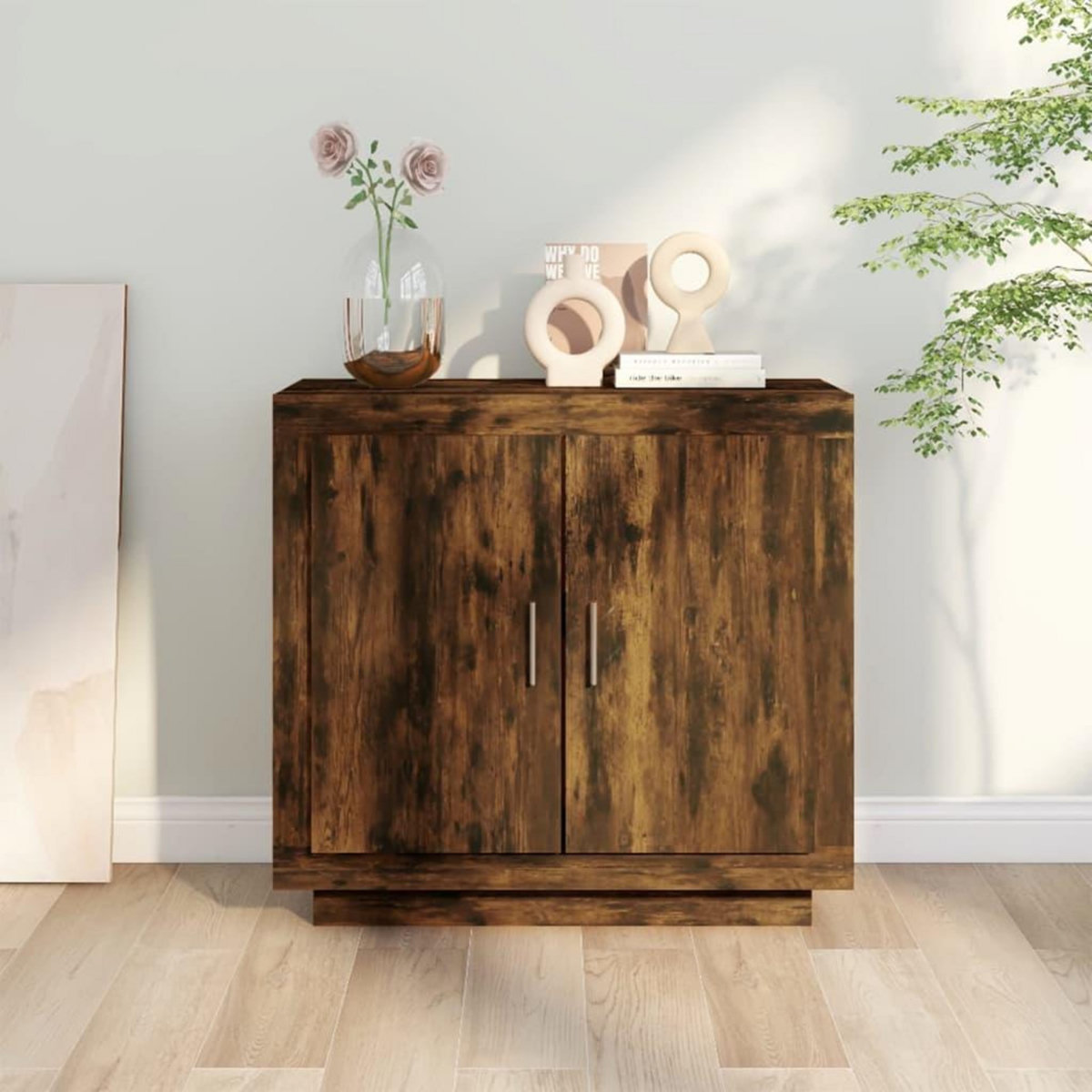 VIDAXL Buffet Chene fume 80x40x75 cm Bois d'ingenierie