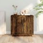 Voir la diapositive 3 : VIDAXL Buffet Chene fume 80x40x75 cm Bois d'ingenierie