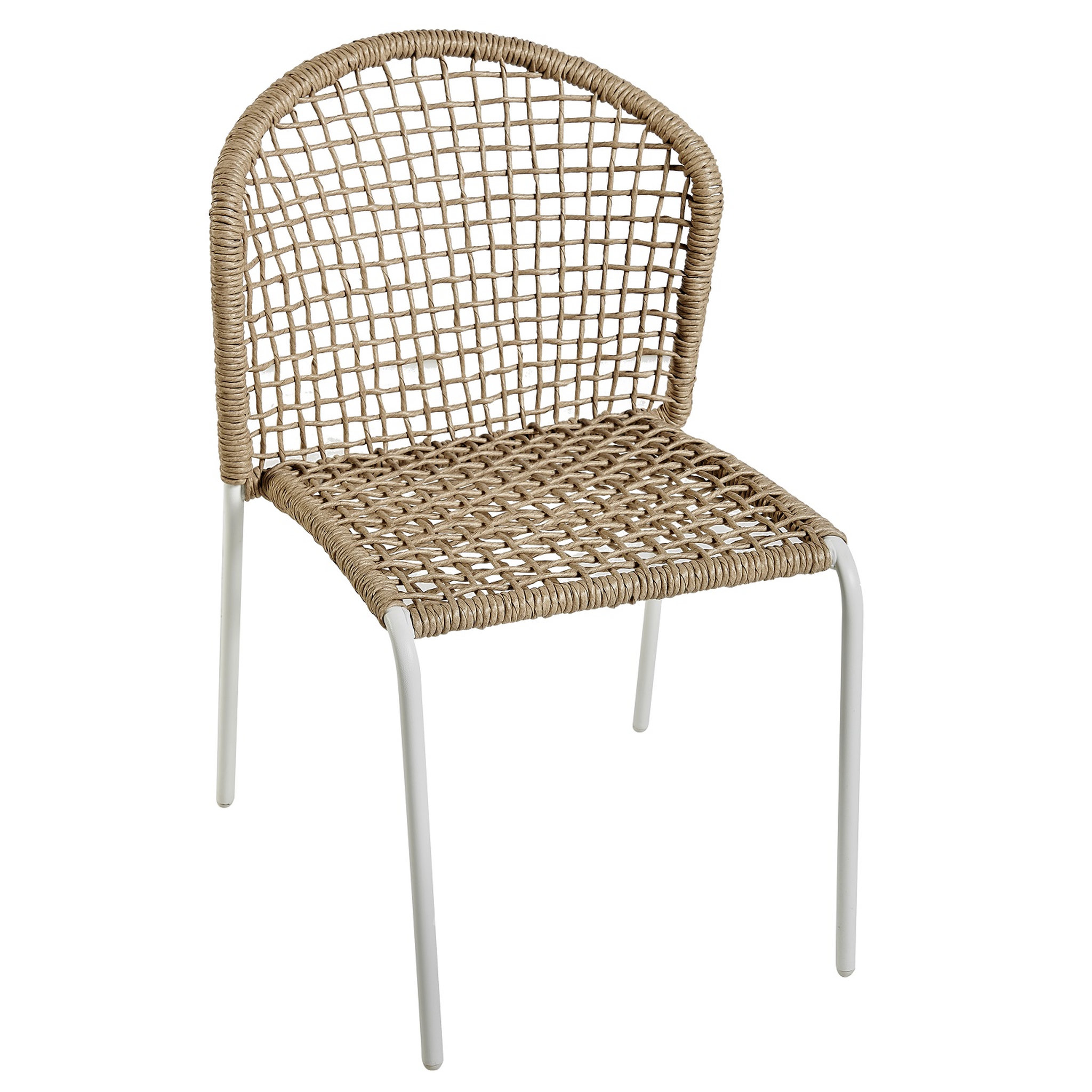 Voir la diapositive 1 : GARDENSTAR Chaise de jardin imitation osier naturel 