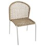 Voir la diapositive 1 : GARDENSTAR Chaise de jardin imitation osier naturel 