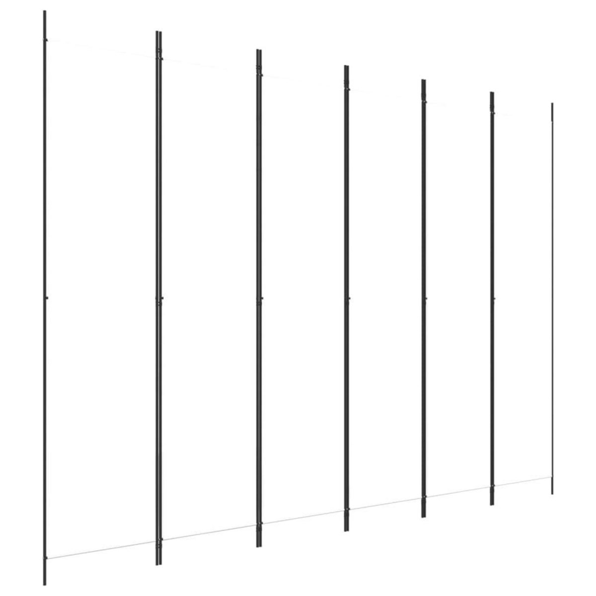 VIDAXL Cloison de separation 6 panneaux Blanc 300x220 cm Tissu