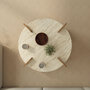 Voir la diapositive 4 : Habitat et Jardin Table basse en bois  Avoure  - 90 x 90 x 35 cm - Travertin