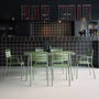Voir la diapositive 2 : SWEEEK Table de jardin pliante métal + 6 assises 2 fauteuils 4 chaises. Amelia. vert. 141.2 x 80 x 72.5cm