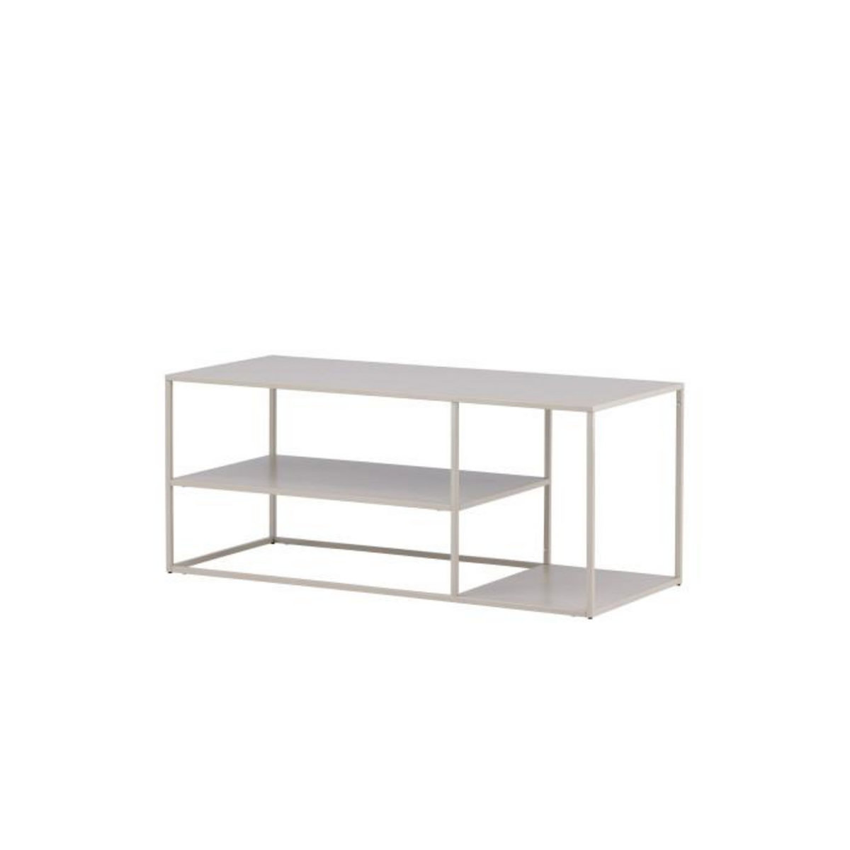 Paris Prix Table Basse Avec Étagères  Staal  120cm Beige