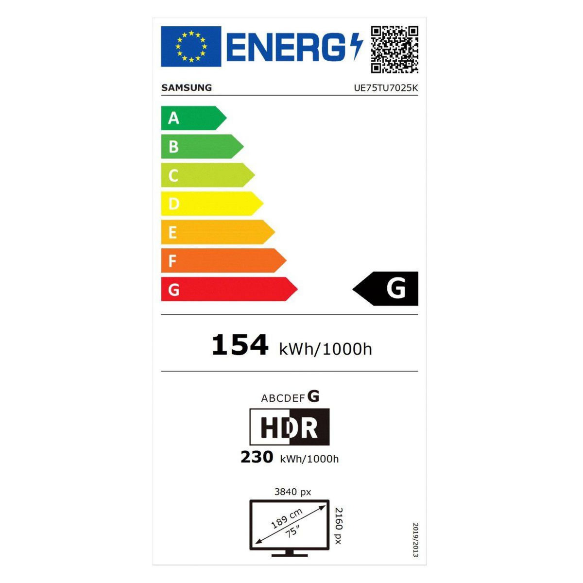 Samsung TV LED UE75TU7025