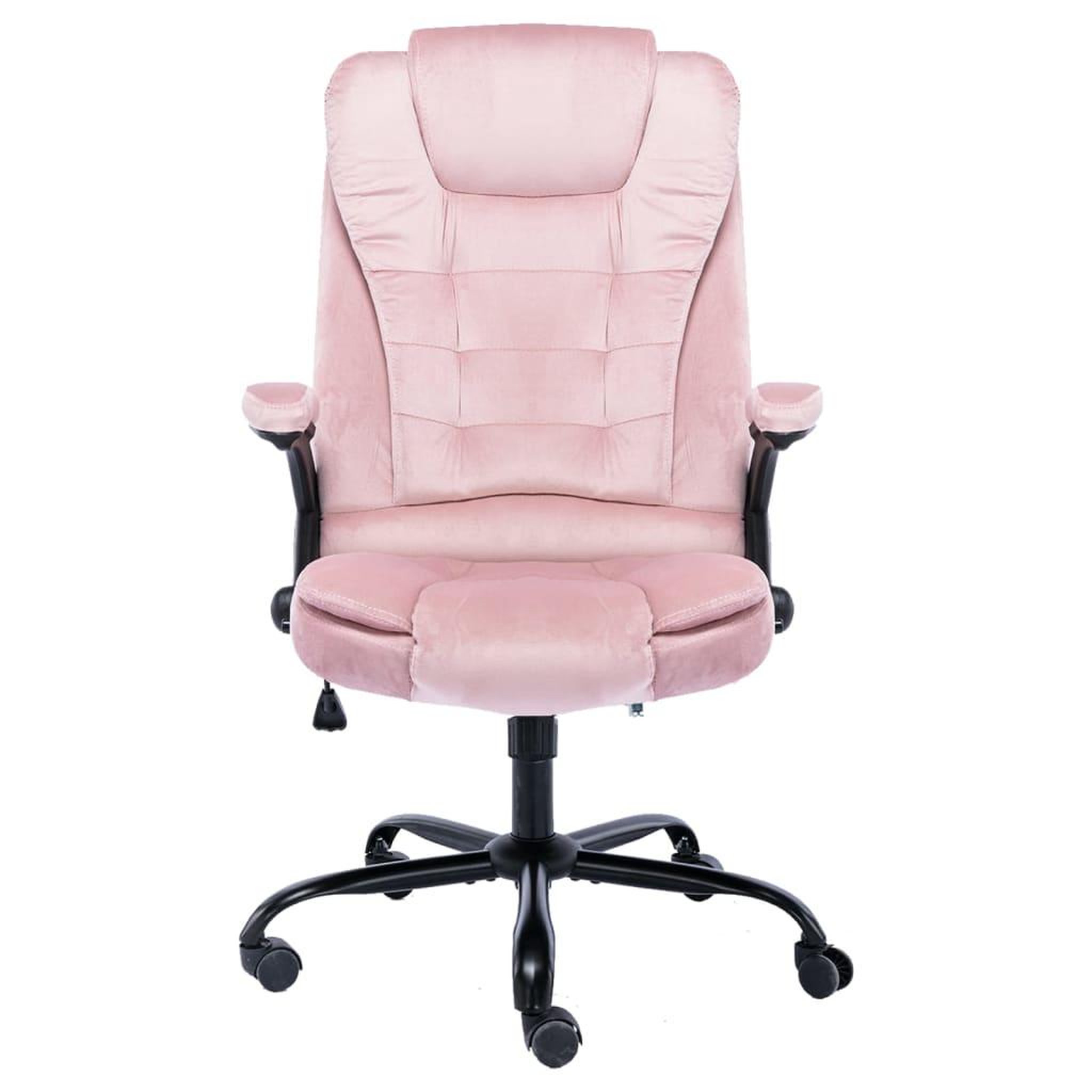 Voir la diapositive 2 : VIDAXL Chaise de bureau Rose Velours
