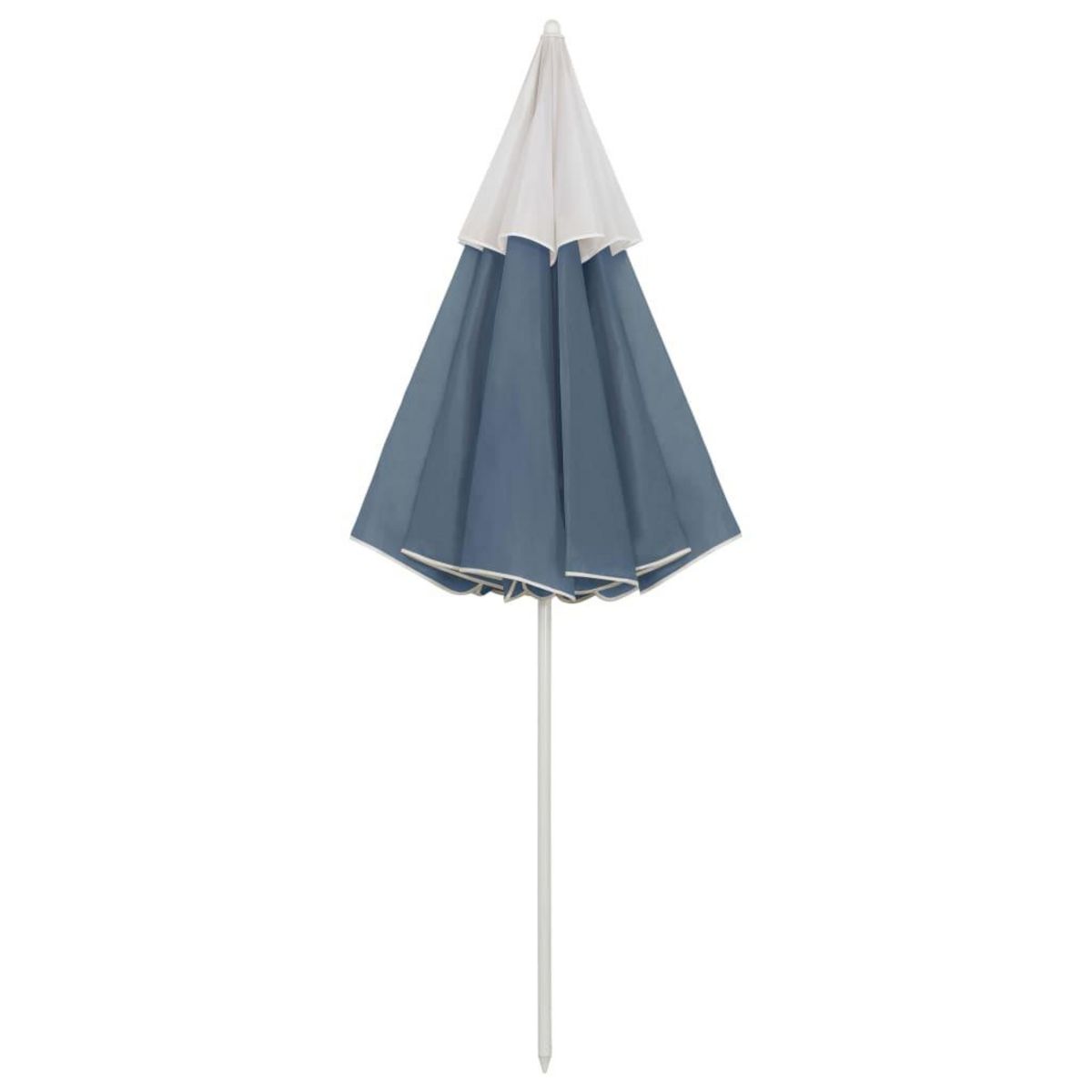 VIDAXL Parasol de plage bleu 300 cm