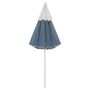 Voir la diapositive 4 : VIDAXL Parasol de plage bleu 300 cm
