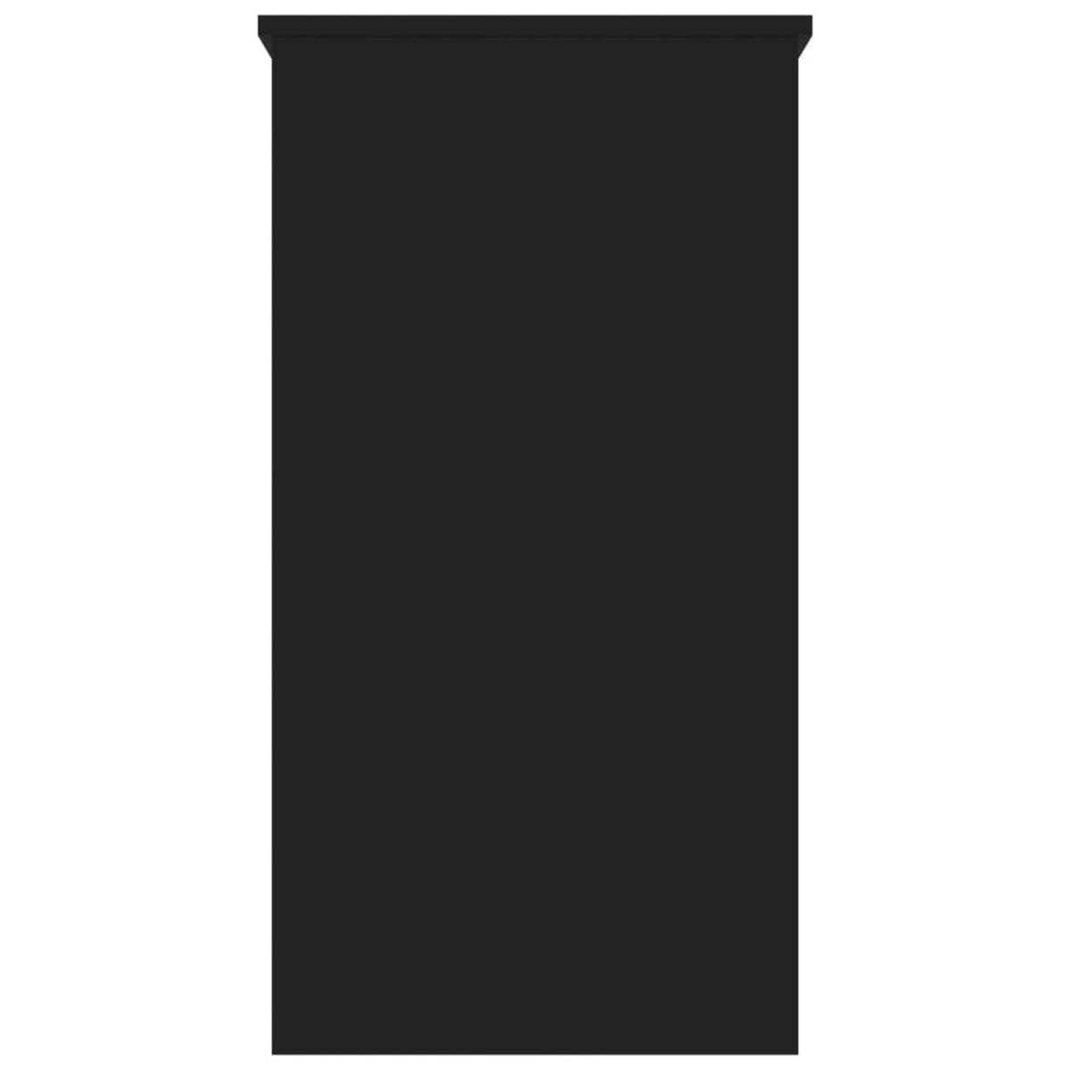 VIDAXL Bureau Noir 80x40x75 cm Agglomere