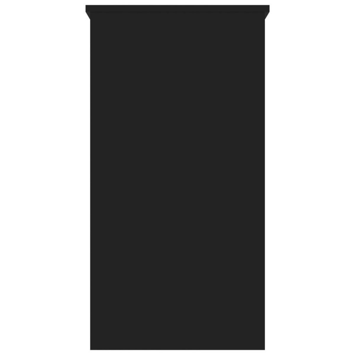 VIDAXL Bureau Noir 80x40x75 cm Agglomere