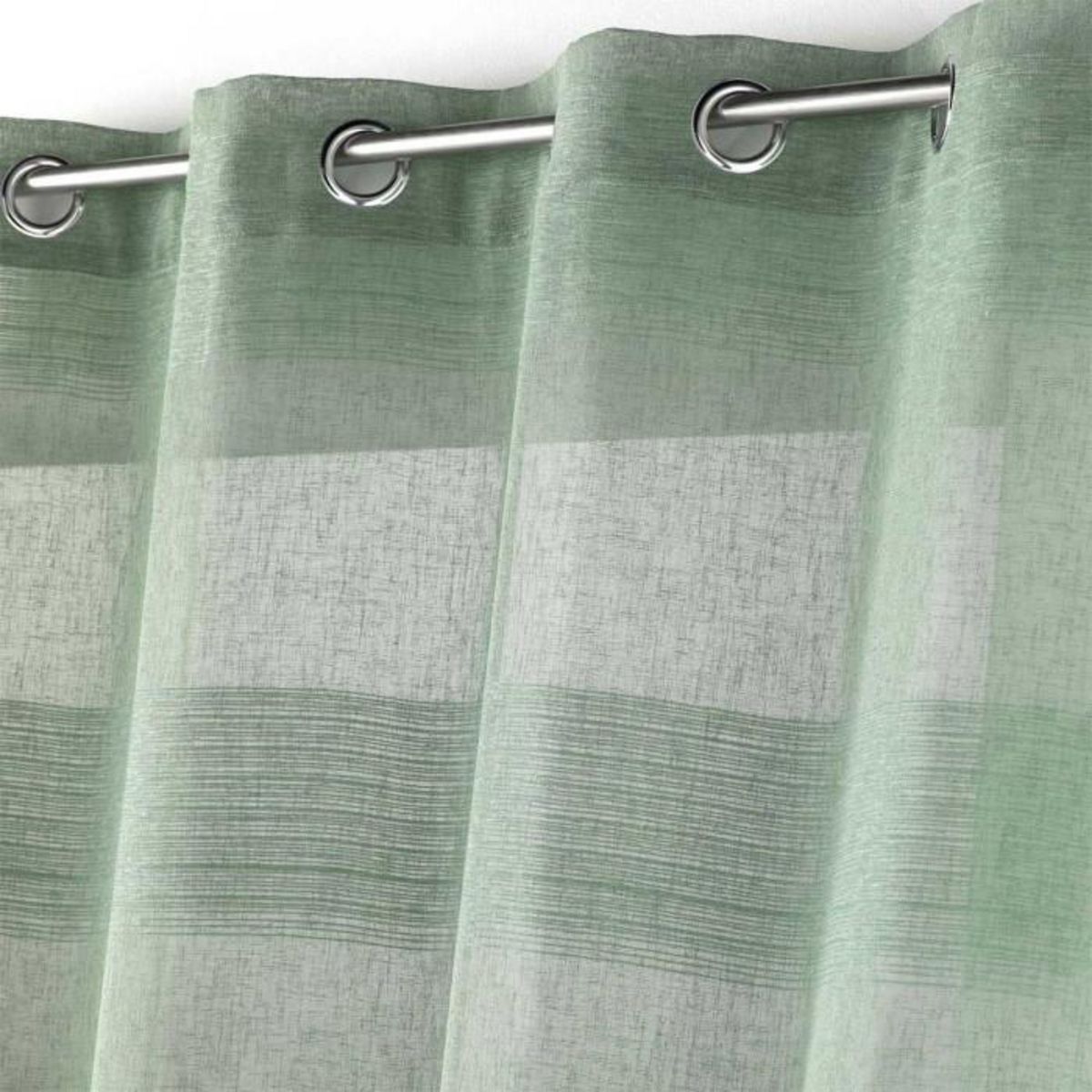 Paris Prix Rideau Voilage à Œillets  Terraza  140x280cm Vert